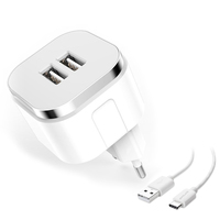Сетевое зарядное BRUM BM-S009 (2USB 2.4A) Type-C 8180BMS009 