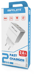 Сетевое зарядное BRUM BM-S005 (2USB 2.4A)8181BMS005
