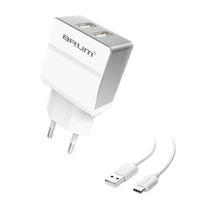 Сетевое зарядное BRUM BM-S005 (2USB 2.4A) Type-C 8184BMS005 