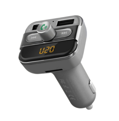 Bluetooth FM-трансмиттер модулятор Earldom M11 Серый(8228M11)