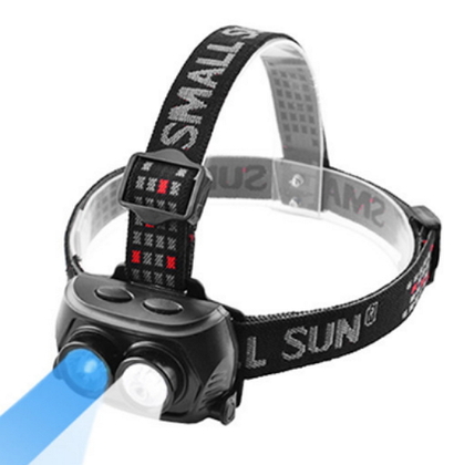 Фонарь на лоб A09/C09 2LM, WHITE+BLUE(8234A09C09)