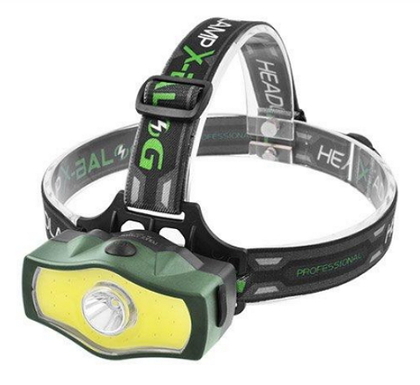 Фонарь на лоб Police BL-929-T6+COB,1x18650,ЗУ 12V/220V,комплект(8258BL929T6)