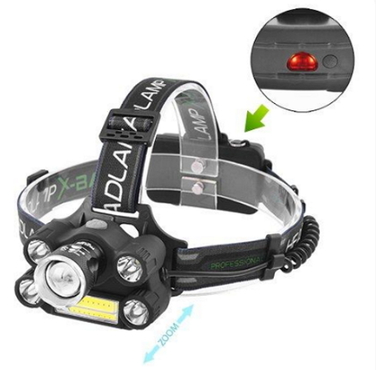 Фонарь на лоб Police BL-T66-T6+4XPE+COB signal light(8284BLT66)