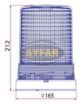 Мигалка желтая под лампочку 24 вольт TR512-3 для грузовиков(8328TR5123)