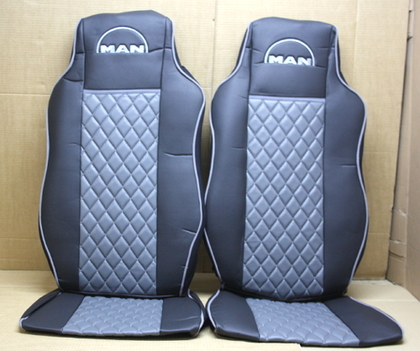 Чехлы на сидения Man TGA 460 (02-05) серые для грузовиков(8340)