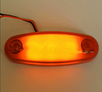 Фонарь габаритний LED 8 см неон жовтий(8613) 