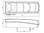ФОНАРЬ ЗАДНИЙ EURO 6, ПРАВЫЙ, РАЗЪЕМ HDSCS(8626)
