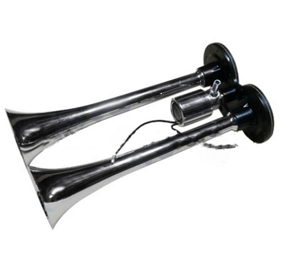 Сигнал воздушный хромированный, 2 ДУДКИ 24V \300MM\(8641)