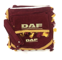 Шторы в кабину грузовика Daf бордовый (8820) DAF