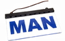 Светодиодная табличка MAN 200x120мм 24v(8701) Светодиодная табличка MAN 200x120мм 24v(8701)
