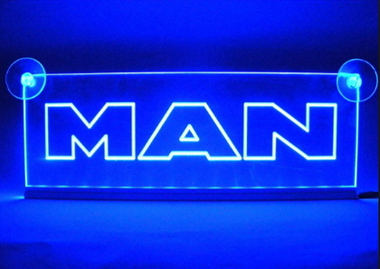 Светодиодная табличка MAN 200x120мм 24v(8701)