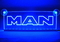 Светодиодная табличка MAN 200x120мм 24v(8701)