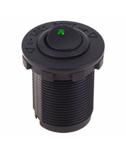 Кнопка врезная в планку 12V 20 A Green (8780)