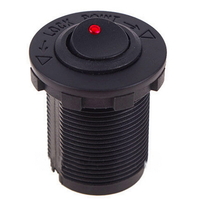 Кнопка врезная в планку 12V 20 A RED (8781) 
