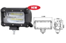 Светодиодная LED фара Allpin 24 Вт линза 6D (8853D624)