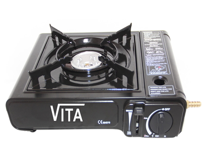 Плита газовая портативная VITA MS-2500LPG с адаптером в кейсе (9099)