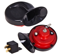 Сигнал улитка СА-10122, Еlephant, 12V, краснo-черный (9149) 