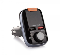 FM-трансмиттер Grand-X 97GRX Bluetooth V5.0, MicroSD, 2USB QuickCharge 3.0+1А, MegaBass, hands free (9265) 
