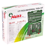 Набор инструмента HANS 177 предметов 1/4", 3/8",1/2", ТК-177V (9272)