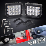 Led фари для спецтехники 2шт 72 Вт Flood/белый/желтый свет (12793)
