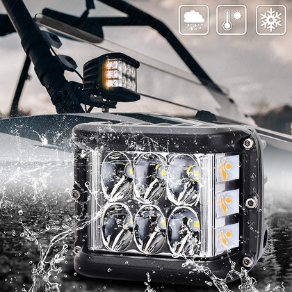 Led фара для спецтехники Allpin 36 Вт Flood/белый/желтый стробоскоп (9282Y36)