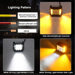 Led фара для спецтехники Allpin 36 Вт Flood/белый/желтый стробоскоп (9282Y36)
