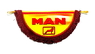 Вымпел полукруг "MAN" (9336)