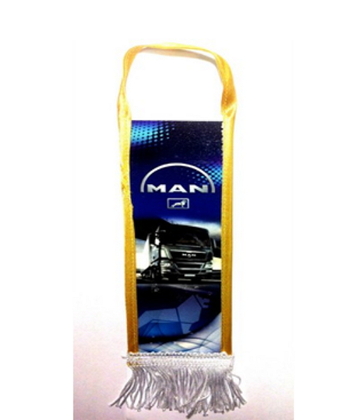 Вымпел полоска узкая "MAN"машинка (9348)