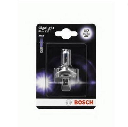 Автолампа BOSCH Gigalight Plus 120% H7 55W 12V PX26d 1шт./блистер (9379)