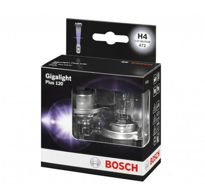 Автолампа BOSCH Gigalight Plus 120 H4 60/55W 12V P43t 2шт./бокс (9382)