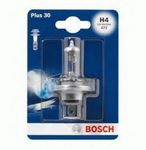 Автолампа BOSCH Plus 30% H4 60/55W 12V P43t 1шт./ блистер (9390)