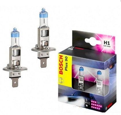 Автолампа BOSCH Plus 90 Н1 55W 12V P14,5s 2шт./бокс (9394)