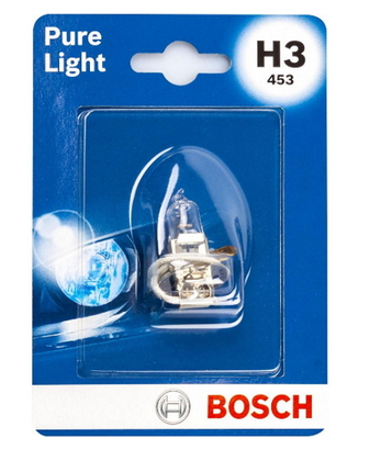 Автолампа BOSCH Pure Light H3 55W 12V Pk22s 1шт./блистер (9411)