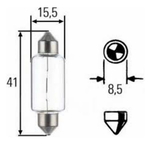 Автолампа BOSCH Pure Light K10W 10W 12V SV8.5-8 (9422)