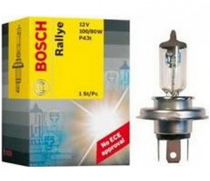 Автолампа BOSCH Rallye H4 100/80W 12V P43t (9424)