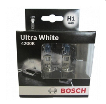 Автолампа BOSCH Ultra White 4200K H1 55W 12V P14,5s 2шт./бокс (9426)