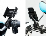 Держатель телефона на мотоцикл или велосипед Baseus Knight Motorcycle Black (CRJBZ-01) (9443)