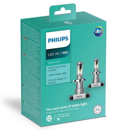Автолампа NARVA 48004 HB1 12,8V 65/45W P29tКомплект диодных ламп PHILIPS H4 Ultion +160% 6200K (9447)