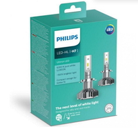 Комплект диодных ламп PHILIPS LED H7 Ultion +160% 6200K (9451) 