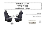 Чехлы DAF 95XF от 1996, 105XF от 2006, CF,LF от 2002 сидения вращ. 2ремня/2468