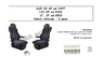Чехлы DAF 95XF от 1996, 105XF от 2006, CF,LF от 2002 сидения вращ. 2ремня/2468