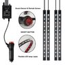 Набір освітлення автомобіля 12 світлодіодів RGB актив.звук USB (13145)