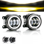 Фари туманні LED Mitsubishi  Pajero Sport 3.5" біле світло, дхо,комплект 2шт (13190)