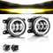 Фари діодні LED Mitsubishi ASX, L200, Outlander, Pajero Sport протитуманні біле світло,комплект 2шт(13191)