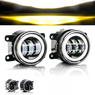 Фари туманні LED Fiat Doblo 2010-2023  біле світло, дхо,комплект 2шт (13244)
