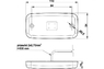 Фонарь светодиодный габаритный передний Fristom FT-019 b (белый)/5825