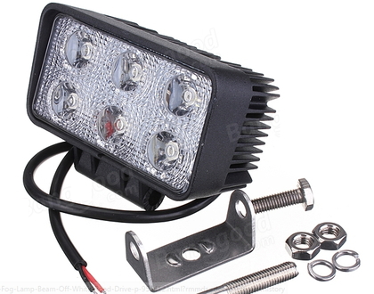 Светодиодная фара рабочего света 18W/6pcs*3W Epistar/6192