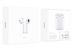 Беспроводные сенсорные Bluetooth наушники TWS Hoco EW25 белые блютуз гарнитура с кейсом для подзарядки(12771) 
