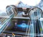 Авто вентилятор на присосці USB(13055)