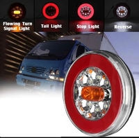 Фонарь задний DG-104 Truck light 12-24V  бегущий поворот(11841) 